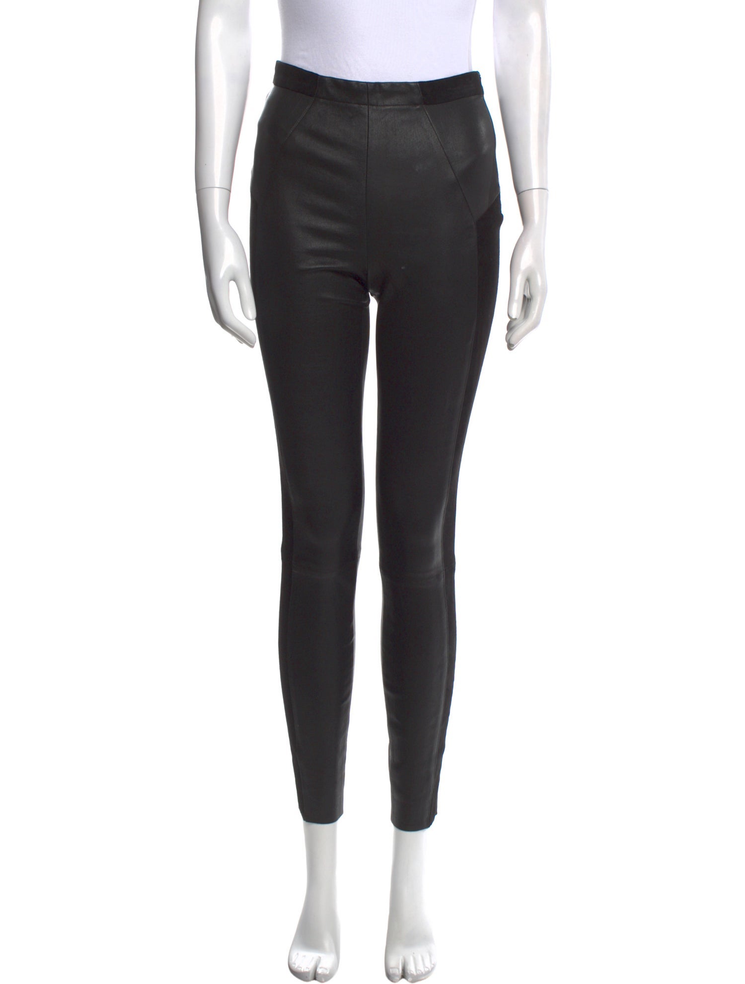 Alice + Olivia Lambskin Skinny Leg Pants