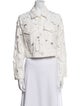 Alice + Olivia Lace Pattern Denim Jacket