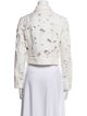 Alice + Olivia Lace Pattern Denim Jacket