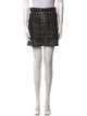 Alice + Olivia Lamb Leather Mini Skirt