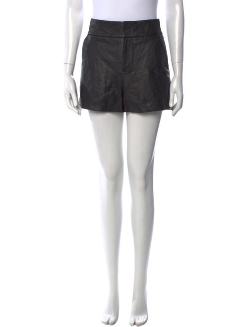 Alice + Olivia Lamb Leather Mini Shorts