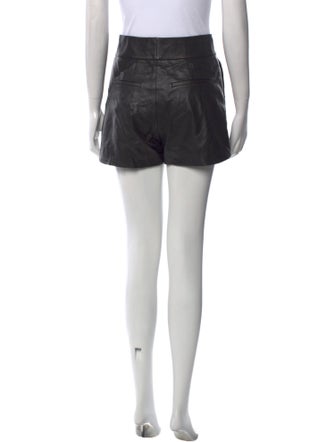 Alice + Olivia Lamb Leather Mini Shorts