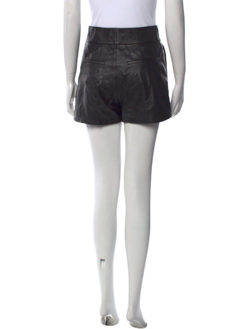 Alice + Olivia Lamb Leather Mini Shorts