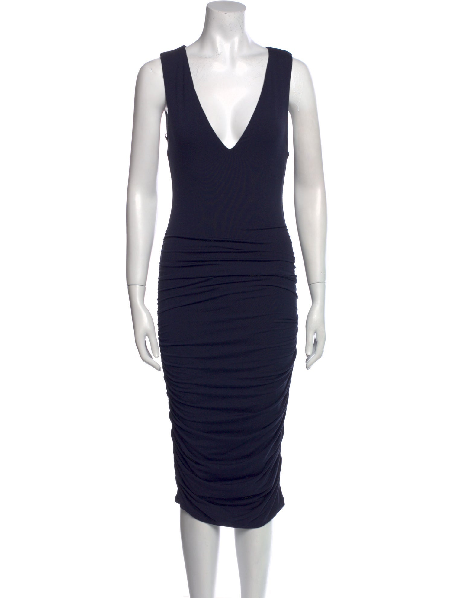 Alice + Olivia V-Neck Midi Length Dress