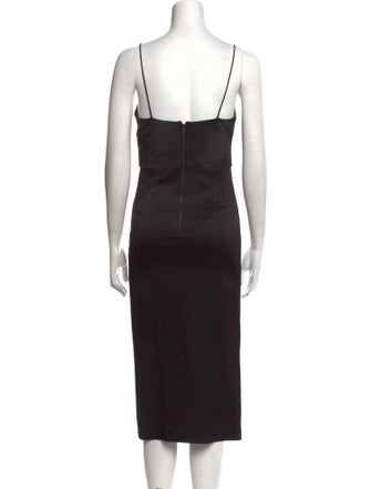 Alice + Olivia Square Neckline Midi Length Dress