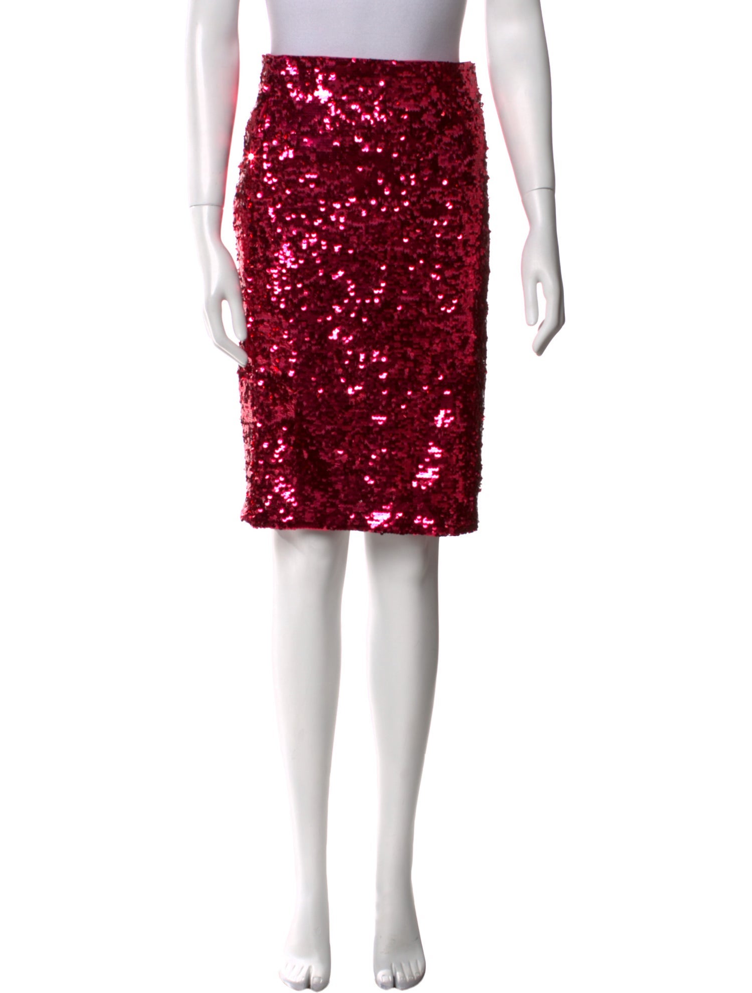 Alice + Olivia Sequin Embellishments Knee-Length Skirt