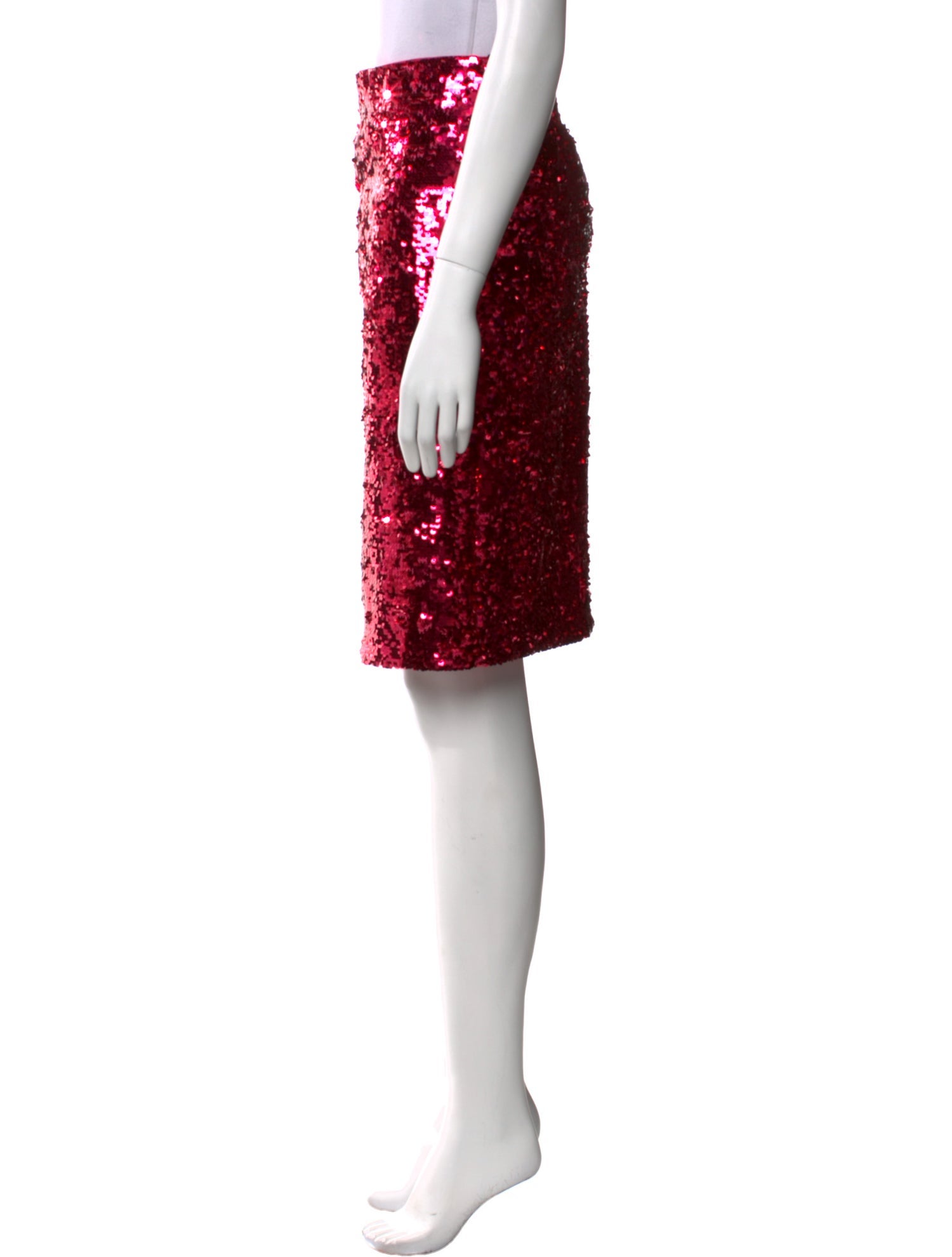 Alice + Olivia Sequin Embellishments Knee-Length Skirt