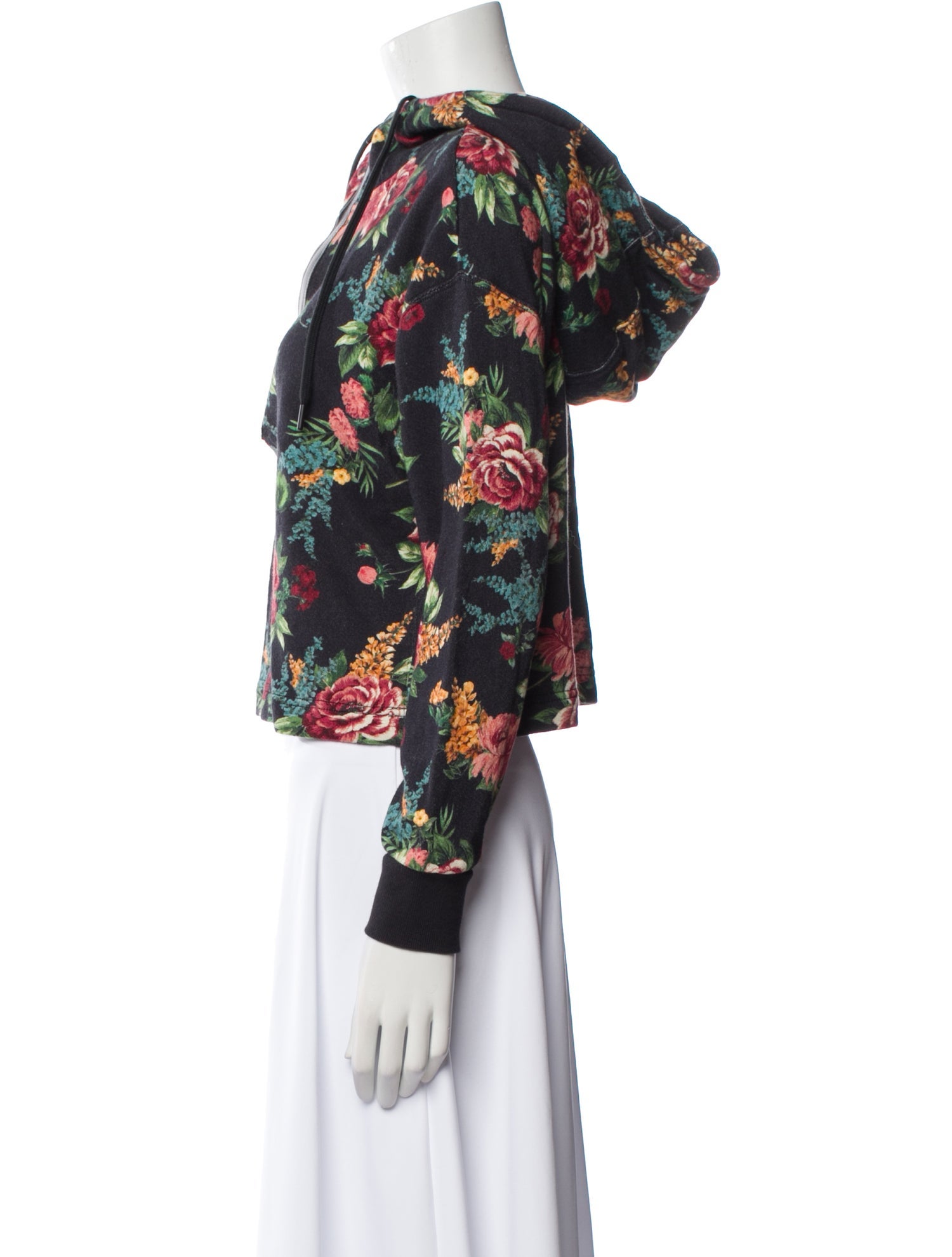 Alice + Olivia Floral Print Mock Neck Sweatshirt