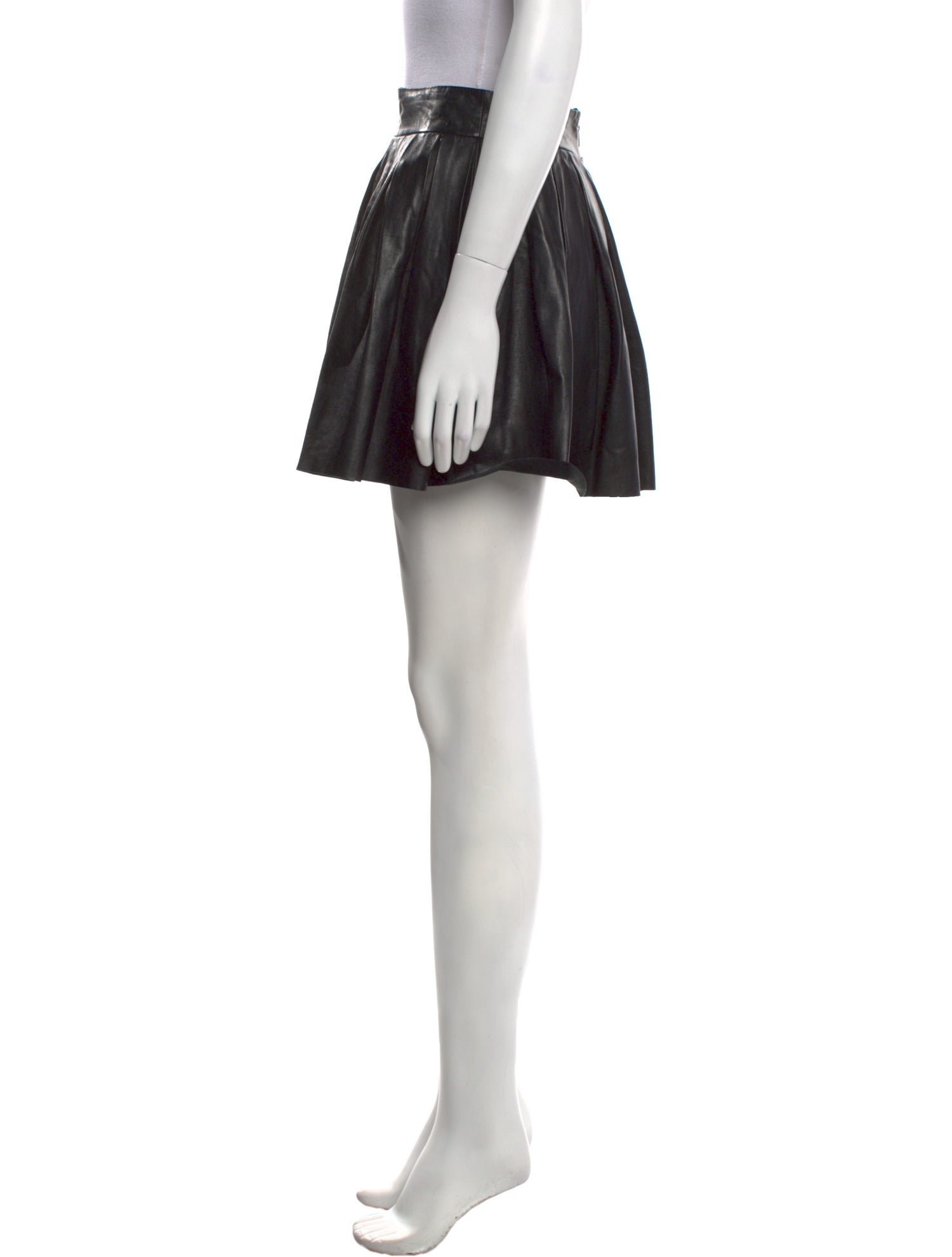 Alice + Olivia Leather Mini Skirt