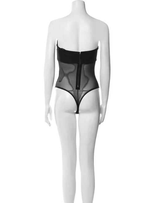 Alice + Olivia Nylon Strapless Bodysuit