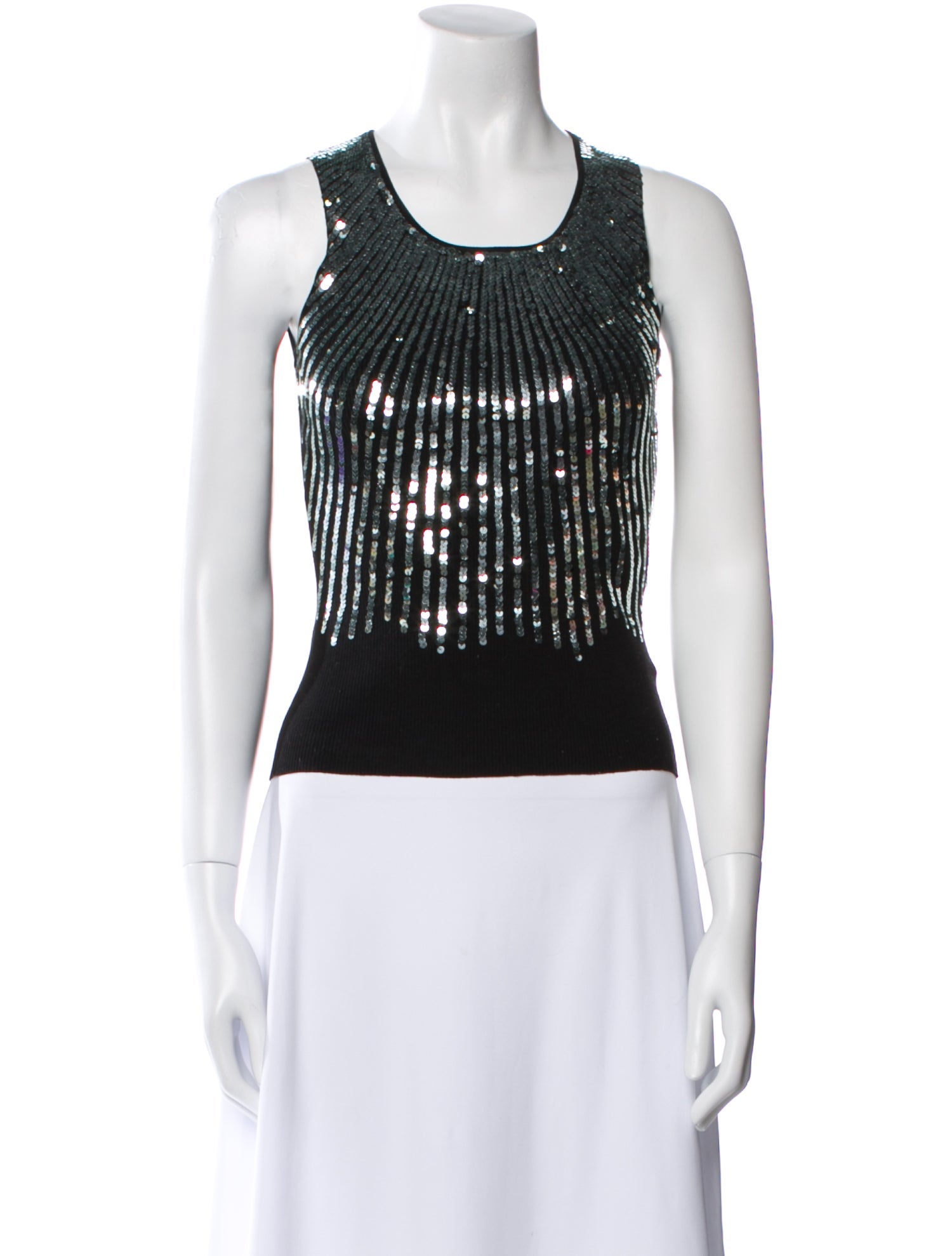 Alice + Olivia Printed Scoop Neck Top