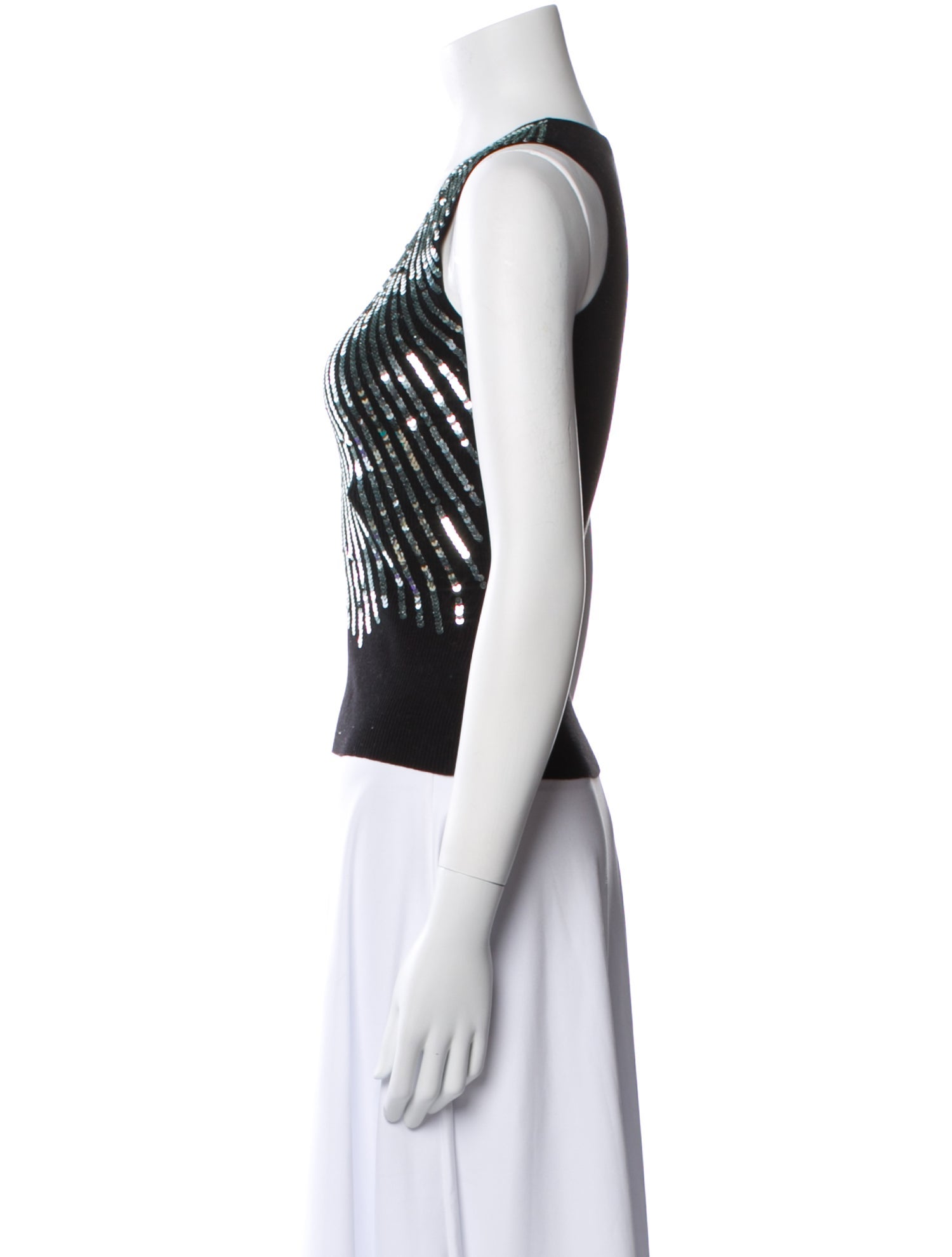 Alice + Olivia Printed Scoop Neck Top