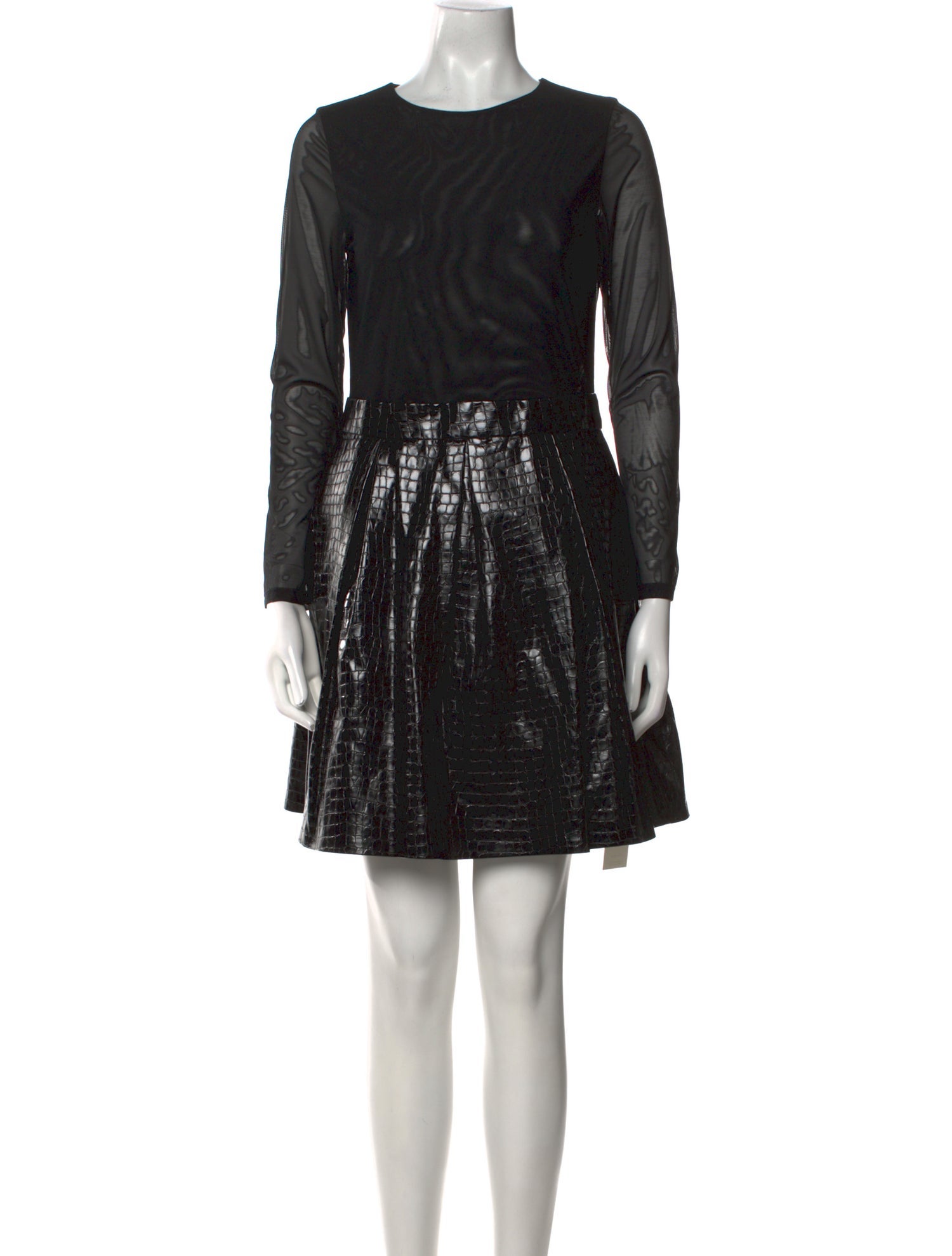 Alice + Olivia Crew Neck Mini Dress