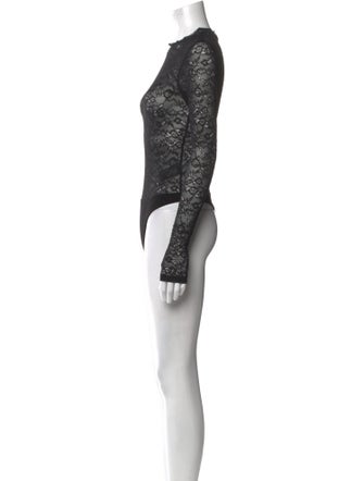 Alice + Olivia Crew Neck Long Sleeve Bodysuit