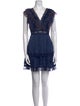 Alice + Olivia Lace Pattern Mini Dress