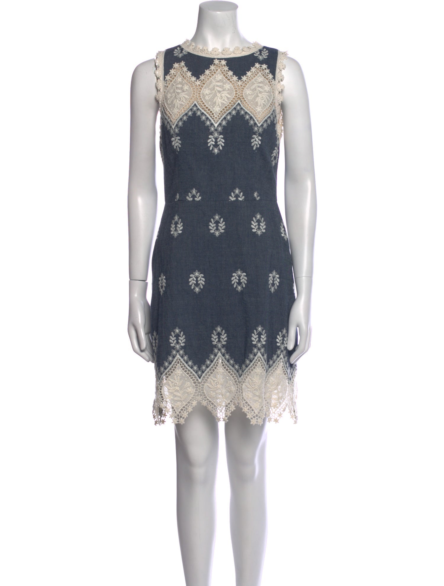 Alice + Olivia Lace Pattern Mini Dress