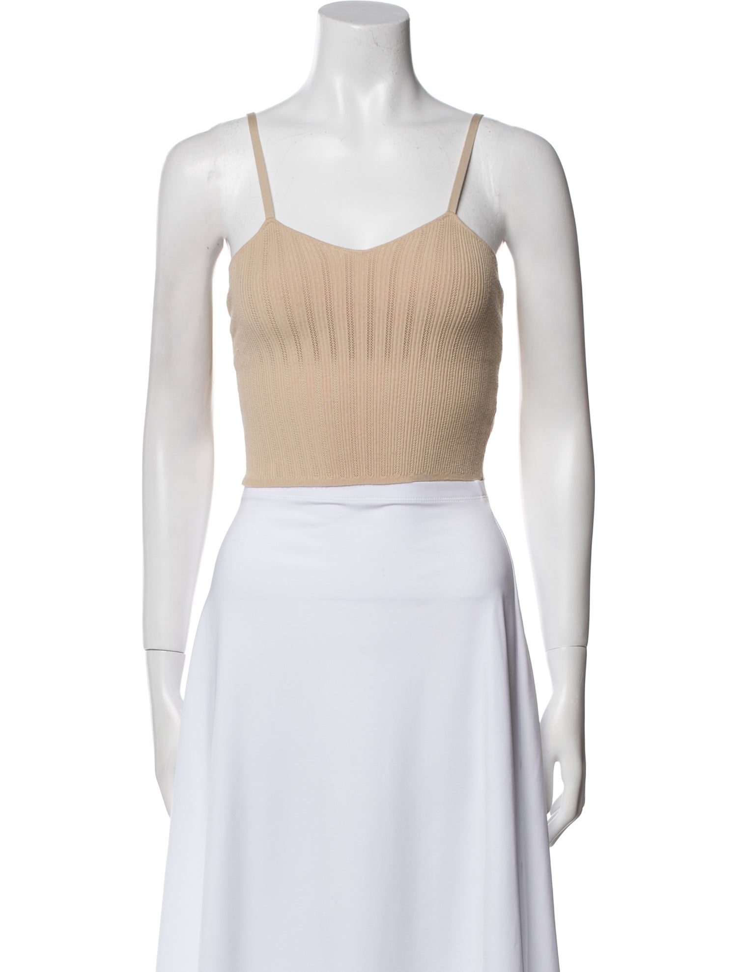Alice + Olivia Square Neckline Sleeveless Crop Top