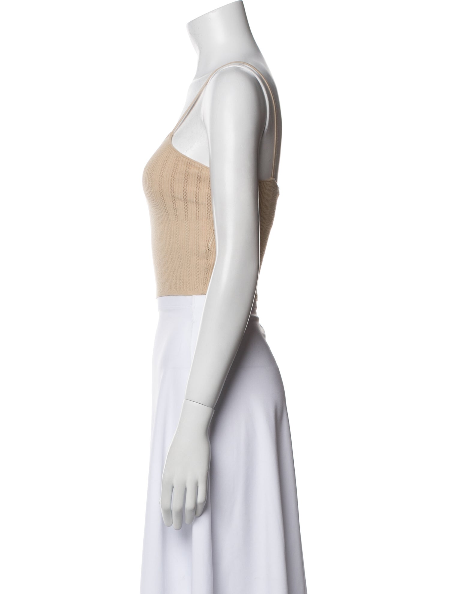 Alice + Olivia Square Neckline Sleeveless Crop Top