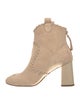 Alice + Olivia Suede Whipstitch Trim Boots