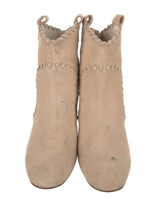 Alice + Olivia Suede Whipstitch Trim Boots