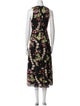 Alice + Olivia Floral Print Midi Length Dress