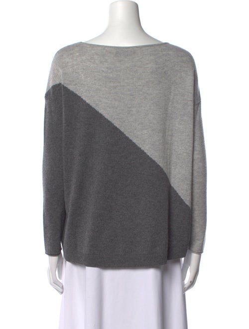 Alice + Olivia Wool Colorblock Pattern Sweater
