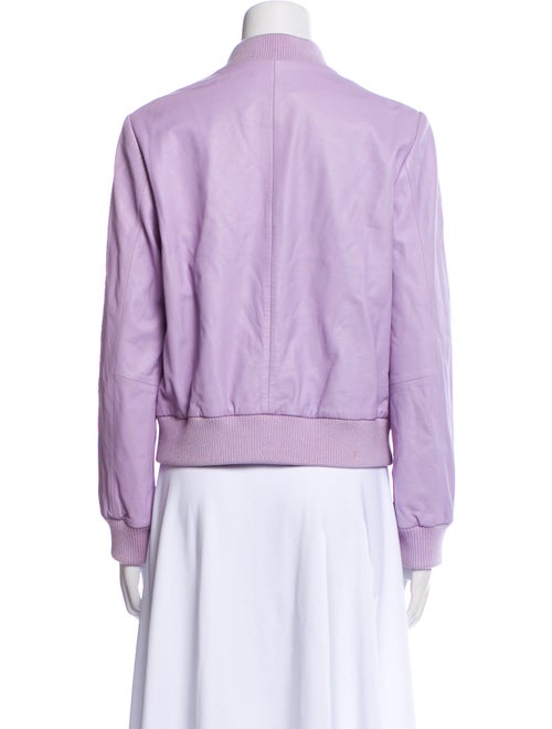 Alice + Olivia Leather Bomber Jacket