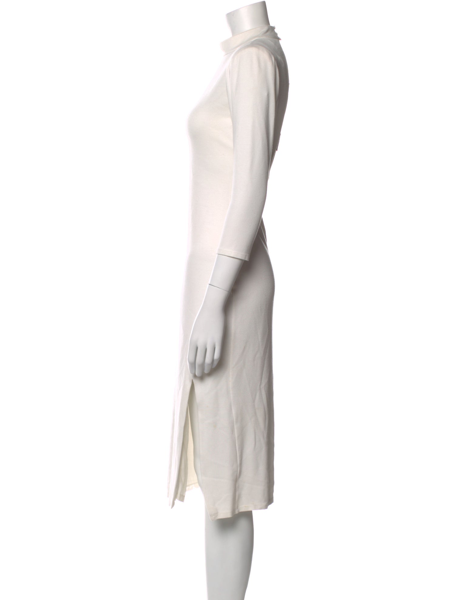 Alice + Olivia Crew Neck Midi Length Dress