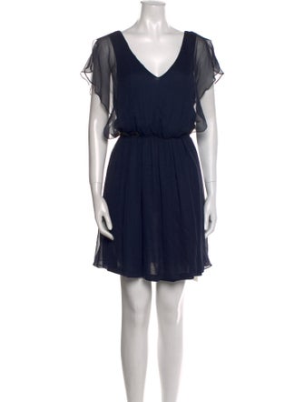 Alice + Olivia V-Neck Mini Dress