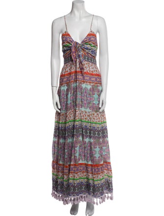 Alice + Olivia Printed Long Dress