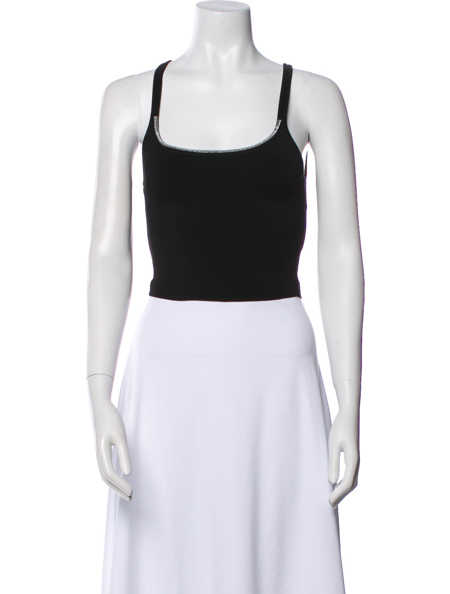 Alice + Olivia Square Neckline Sleeveless Crop Top w/ Tags