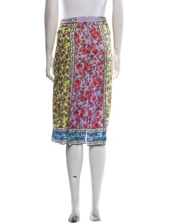 Alice + Olivia Floral Print Knee-Length Skirt