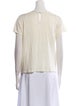 Alice + Olivia Linen Scoop Neck T-Shirt