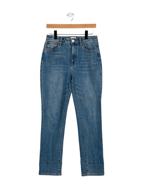 Alice + Olivia High-Rise Straight Leg Jeans