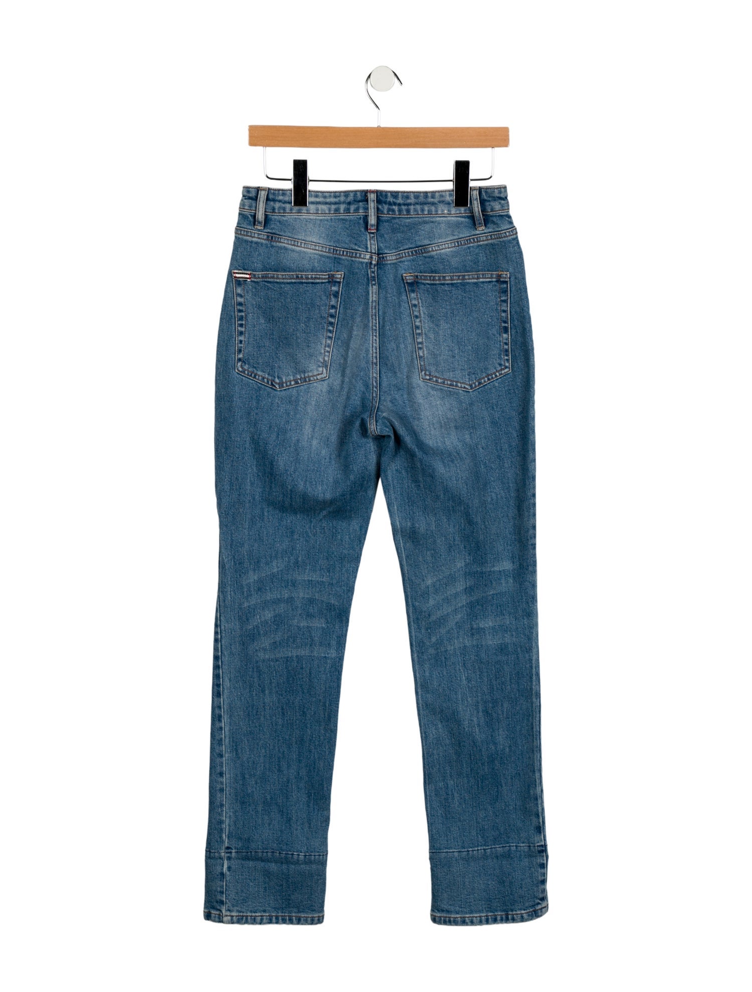 Alice + Olivia High-Rise Straight Leg Jeans