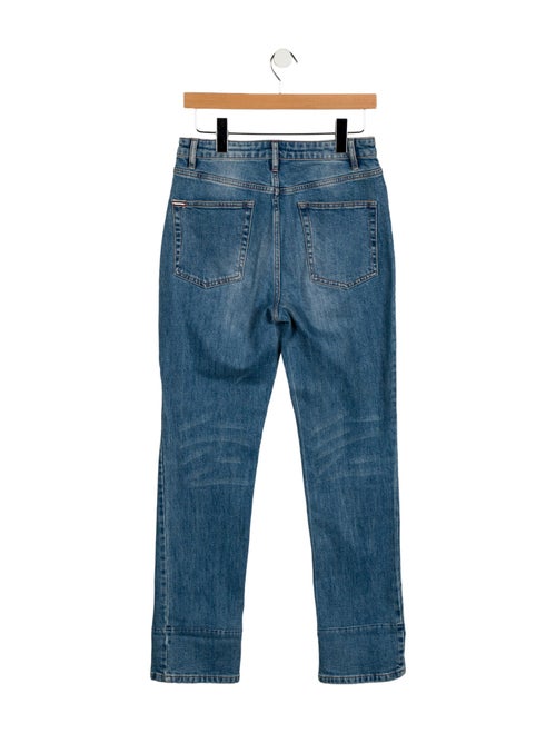 Alice + Olivia High-Rise Straight Leg Jeans