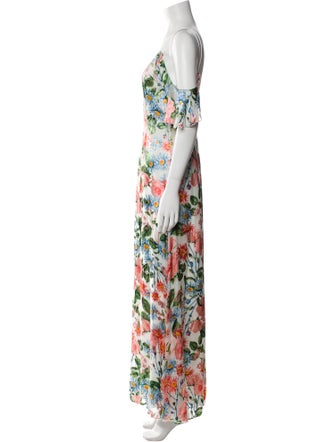 Alice + Olivia Floral Print Long Dress