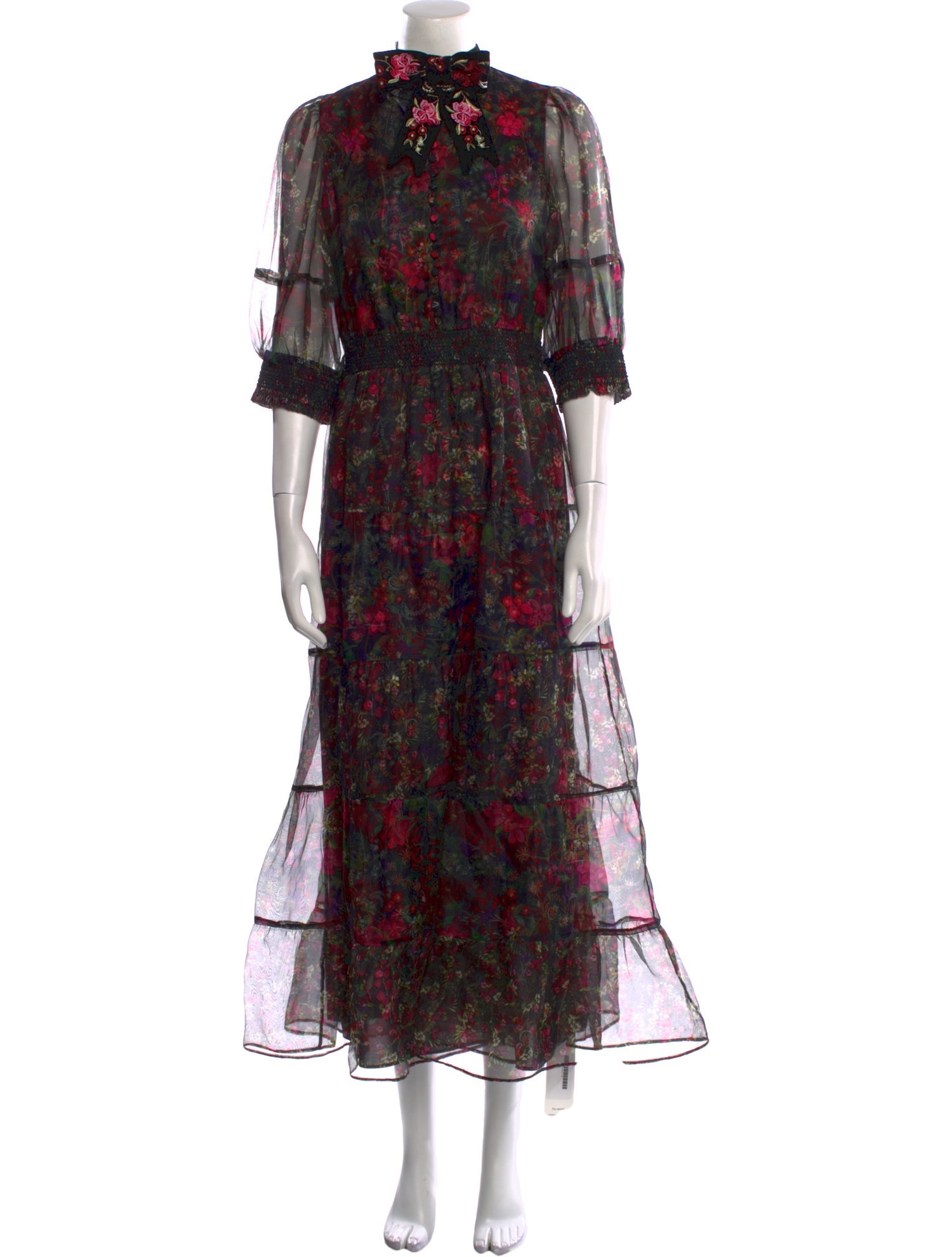 Alice + Olivia Silk Long Dress