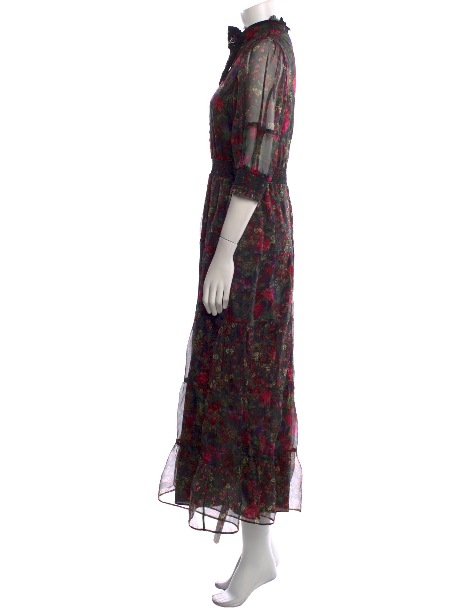 Alice + Olivia Silk Long Dress