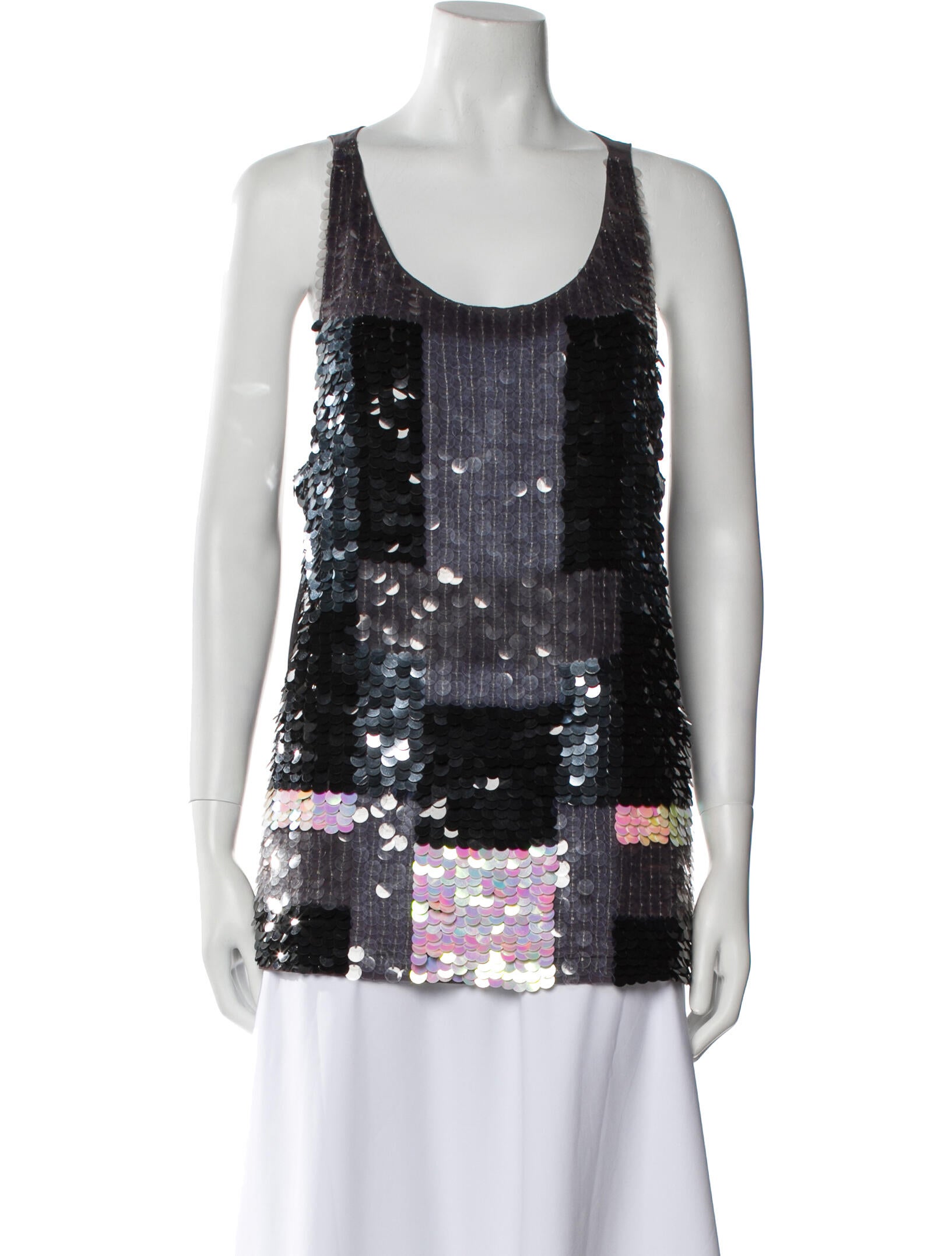 Alice + Olivia Nylon Printed Top