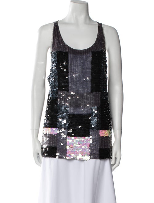 Alice + Olivia Nylon Printed Top