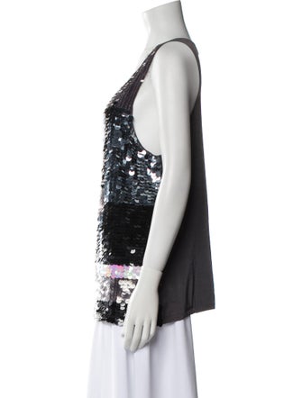 Alice + Olivia Nylon Printed Top