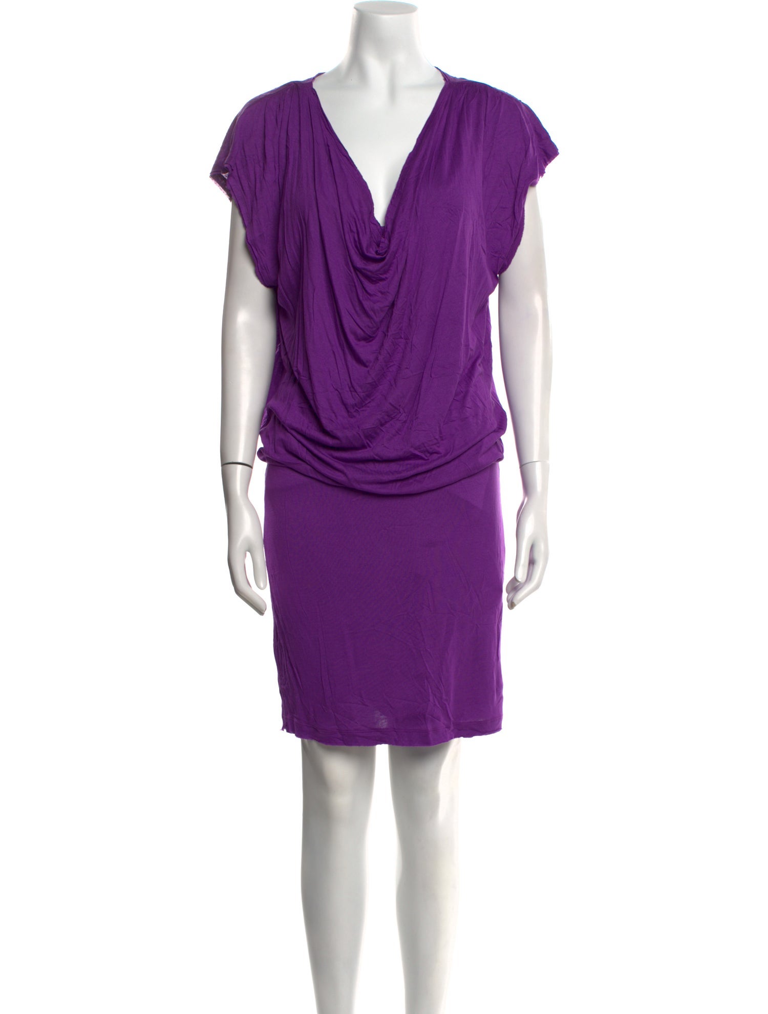 Alice + Olivia Cowl Neck Mini Dress