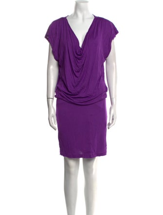 Alice + Olivia Cowl Neck Mini Dress