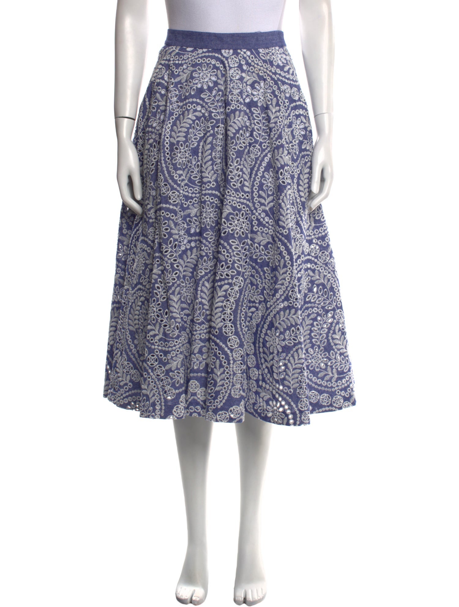 Alice + Olivia Printed Midi Length Skirt w/ Tags
