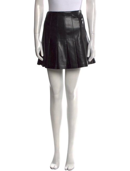 Alice + Olivia Pleated Accents Mini Skirt