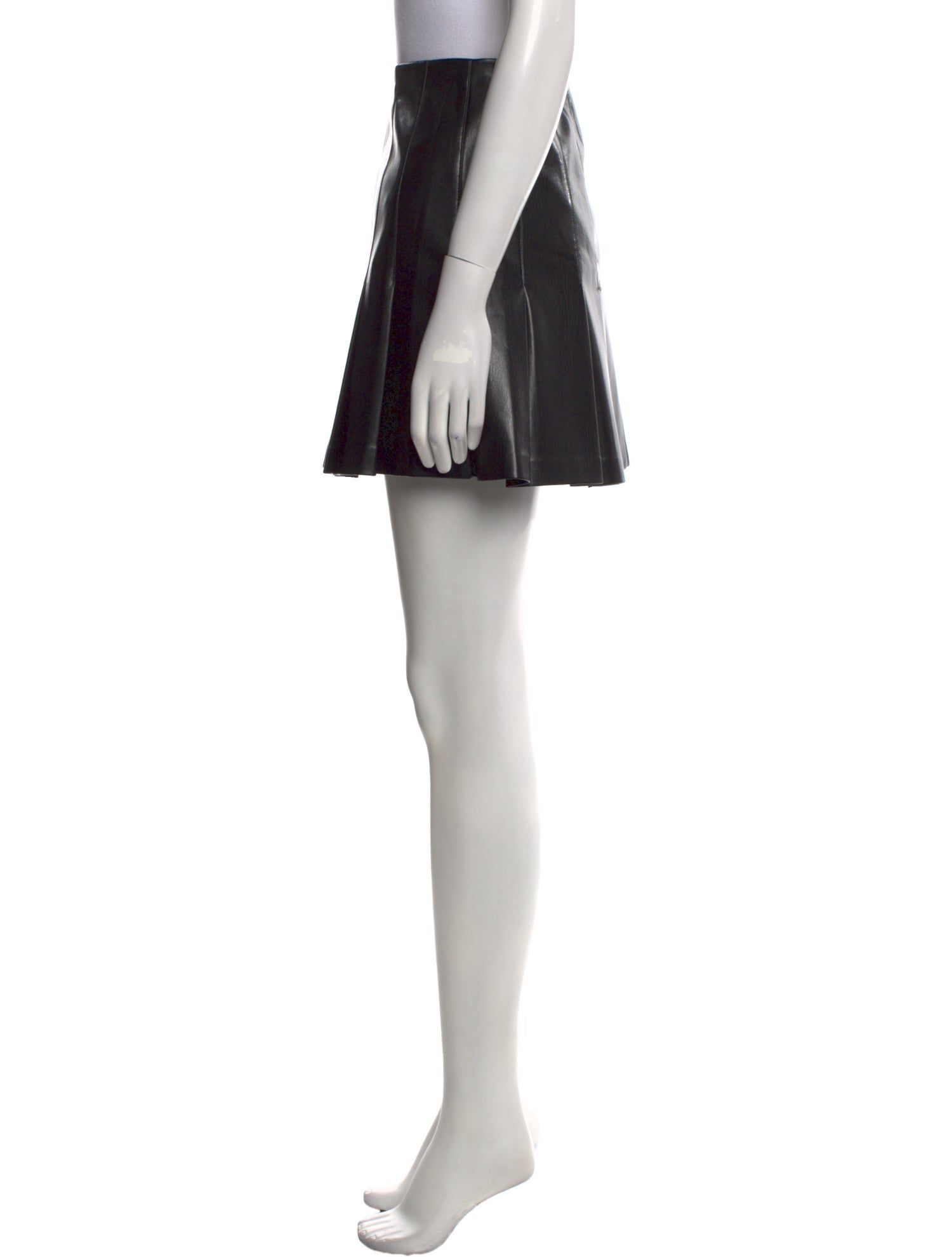 Alice + Olivia Pleated Accents Mini Skirt