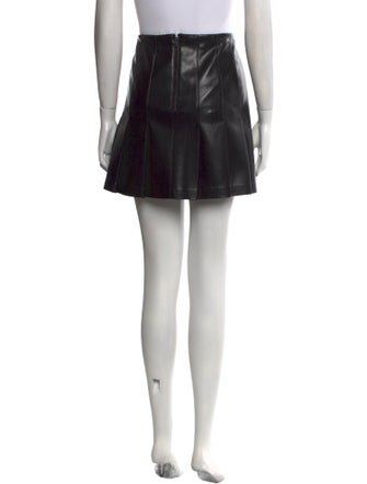 Alice + Olivia Pleated Accents Mini Skirt
