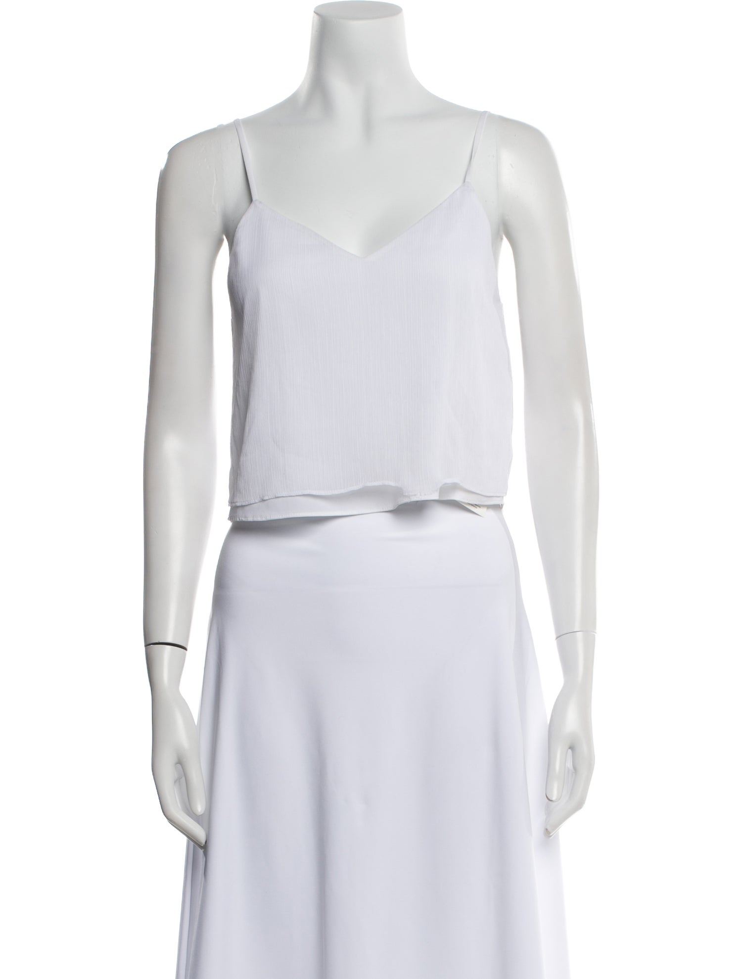 Alice + Olivia V-Neck Sleeveless Crop Top