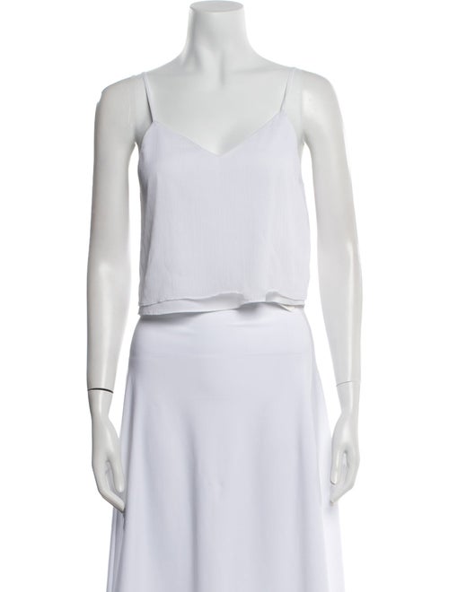 Alice + Olivia V-Neck Sleeveless Crop Top